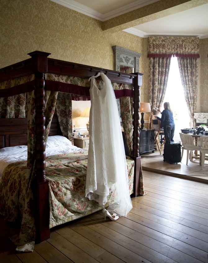 castle durrow wedding bridal suite